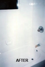 Great newly resurfaced shower tile as a result of Tub Tech's excellent resurfacing
